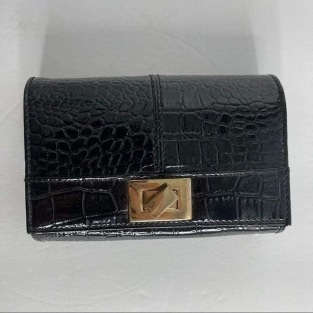 Forever 21 Black Wallet with Coin Pouch and Card Slots
